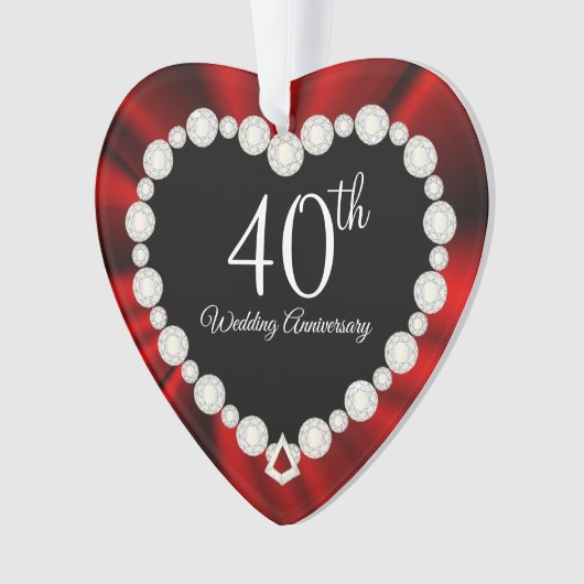 Conception de souvenir de 40e anniversaire de mari (devant)