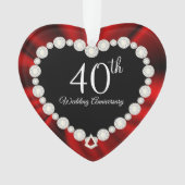 Conception de souvenir de 40e anniversaire de mari (devant)
