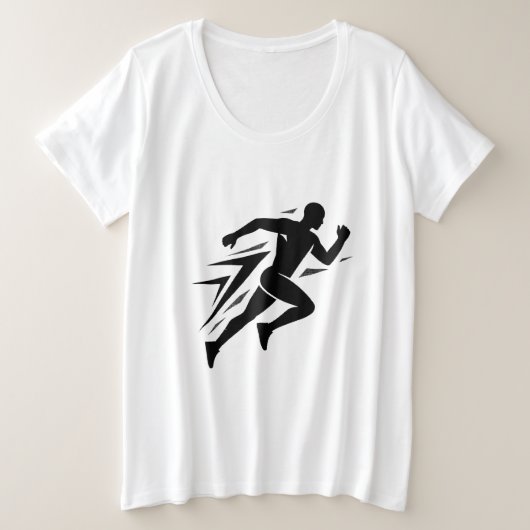 Conception de sport athlétique silhouette de coure (Design devant)