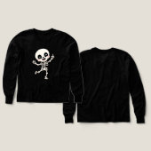 Conception de squelette dansant mignon pour Hallow (Motif recto et verso)