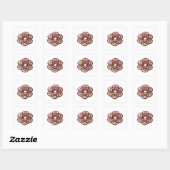 Conception de stickers abstraits argentés ludiques (Feuille)