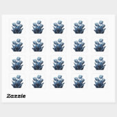 Conception de stickers abstraits argentés vifs (Feuille)