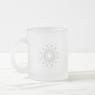 CONCEPTION DE STYLE D'ART EN VERRE FROSÉ MUG