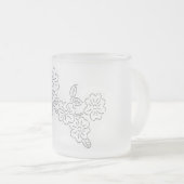 CONCEPTION DE STYLE D'ART EN VERRE FROSÉ MUG (Devant droit)