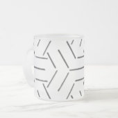 CONCEPTION DE STYLE D'ART EN VERRE FROSÉ MUG (Devant gauche)
