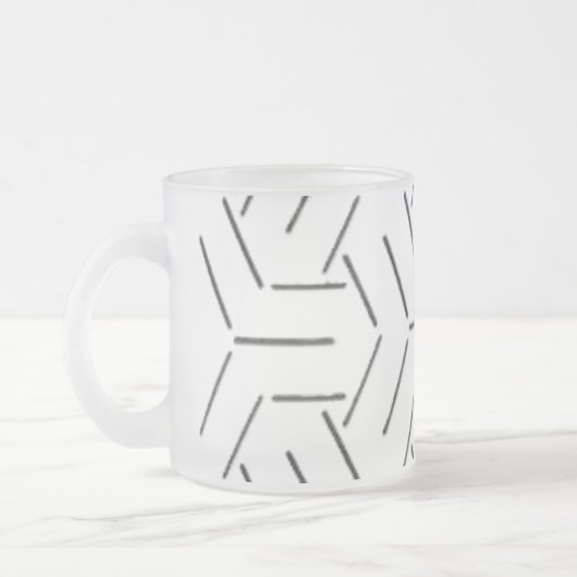 CONCEPTION DE STYLE D'ART EN VERRE FROSÉ MUG (Gauche)