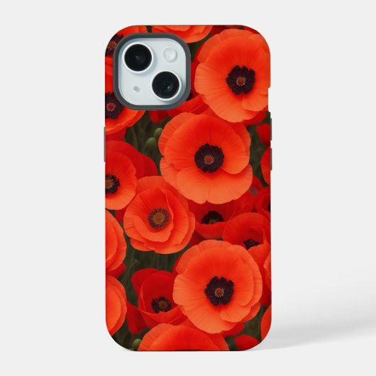 Conception de style de fleurs de pavot (Verso)