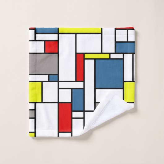 Conception de style de Mondrian (Gant de toilette)