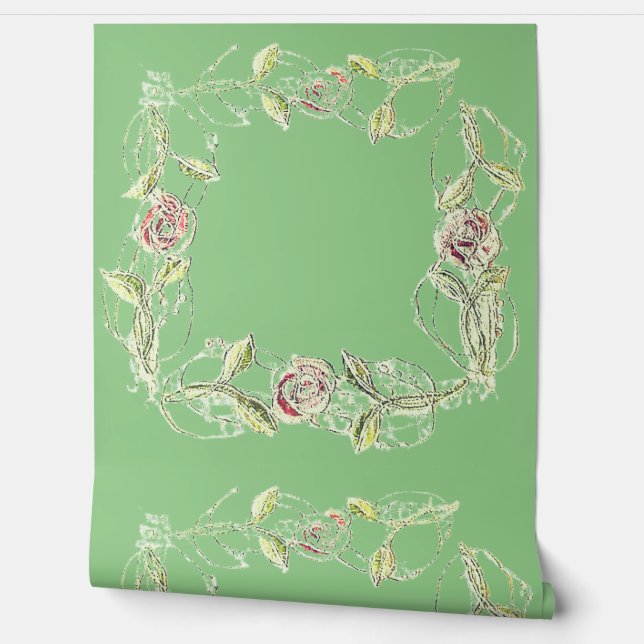 CONCEPTION DE STYLE FLOWER Papier Peint (Déroulement)