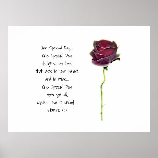 CONCEPTION DE STYLE POSTER ROMANTIQUE mariage (Devant)