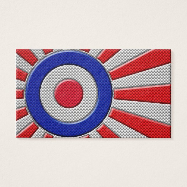 Conception de Sunburst Roundel Mod en fibre de car (Devant)