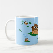 Conception de surf de feuille de hibou - tasse (Gauche)
