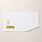 Conception de suricate Monogrammé (Serviette à main)
