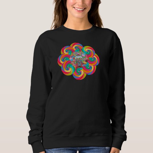 Conception de sweat à capuche Candy pour femmes (Devant)