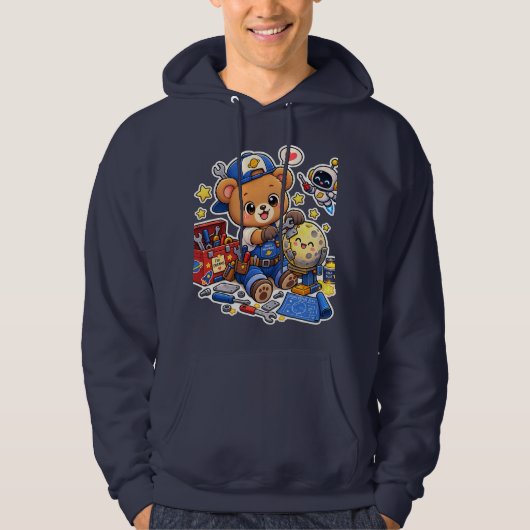 Conception de sweat à capuche de dessin animé d'ou (Devant)