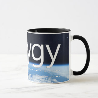 Conception de "Syzygy" (1) sur la tasse de la