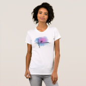 Conception de T-shirt à l'aquarelle abstraite mini (Devant entier)