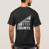 Conception de T-shirt à typographie « Chaque pas c (Dos)