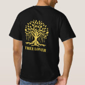 Conception de T-Shirt avec Arbre Abstrait et Solei (Dos)