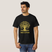 Conception de T-Shirt avec Arbre Abstrait et Solei (Devant entier)