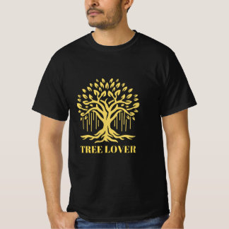 Conception de T-Shirt avec Arbre Abstrait et Solei