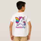 Conception de T-Shirt avec Autocollant de Positivi (Dos entier)