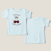 Conception de T-Shirt avec citation Cherry Love (Design Recto & Verso)