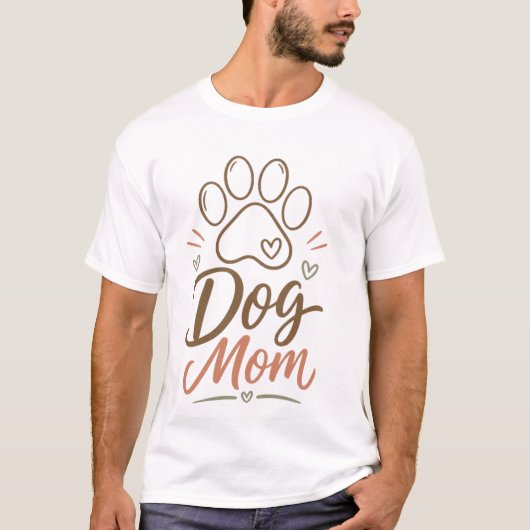 Conception de T-Shirt avec Empreinte de Patte Mign (Devant)