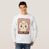 Conception de t-shirt avec une illustration de lam (Devant entier)