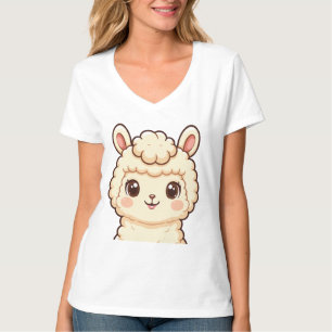 Conception de t-shirt avec une illustration de lam
