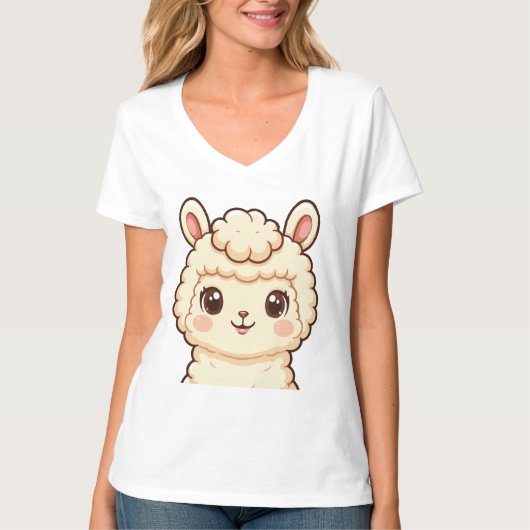 Conception de t-shirt avec une illustration de lam (Devant)