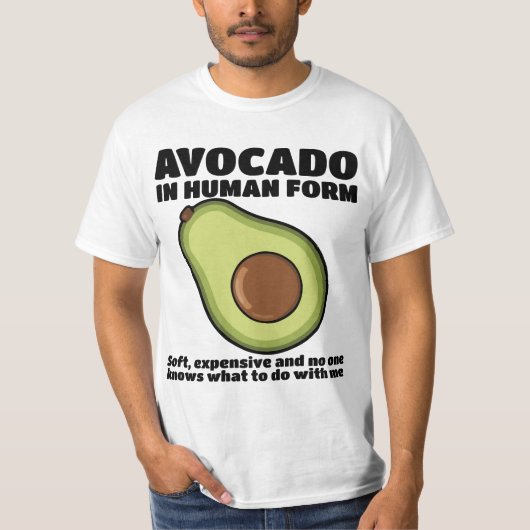 Conception de T-shirt Avocat Humain (Devant)