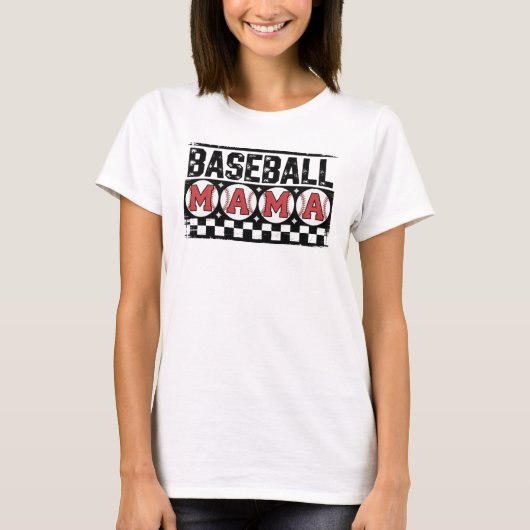 CONCEPTION DE T-SHIRT BASEBALL MAMA (Devant)