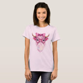 Conception de T-shirt Bubblegum Coquette Highland (Devant entier)