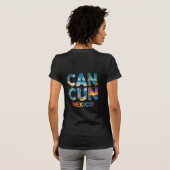 Conception de T-shirt Cancun Mexique Vacances Trop (Dos entier)