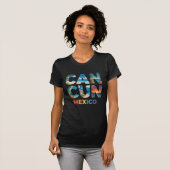Conception de T-shirt Cancun Mexique Vacances Trop (Devant entier)