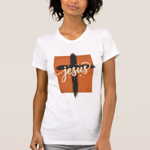 Conception de t-shirt chrétien Croix Jésus vintage
