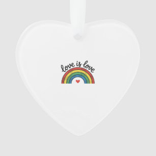Conception de t-shirt cœur arc-en-ciel vintage Lov