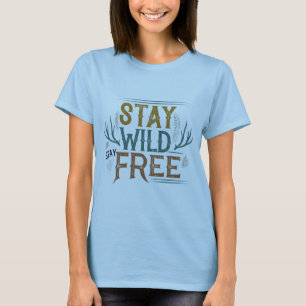 Conception de T-Shirt Coloré "Restez Sauvage, Rest
