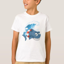 Conception de T-Shirt Cool Shark Splash pour enfan