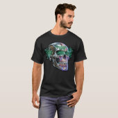 Conception de T-Shirt crâne Cyberpunk Deus Ex Data (Devant entier)