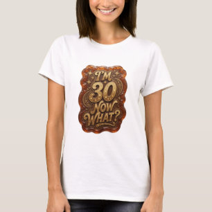 Conception de T-shirt Crisp Gold J'AI 30 MAINTENAN
