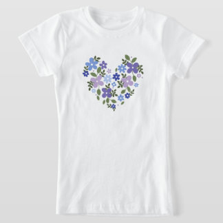 conception de t-shirt d'amour de fleur