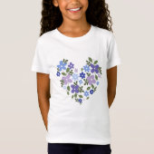 conception de t-shirt d'amour de fleur (Devant)