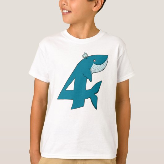 Conception de T-shirt de baleine pour les 4 ans po (Devant)