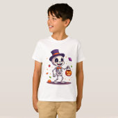 Conception de t-shirt de candy squelette de Hallow (Devant entier)
