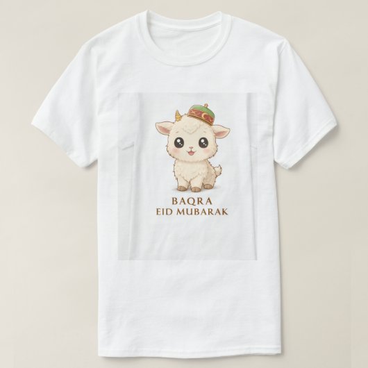 Conception de t-shirt de chèvre Baqra Eid Mubarak (Design devant)