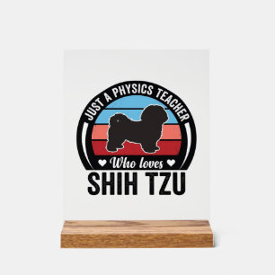 Conception de T-shirt de chien vintage Shih Tzu pr