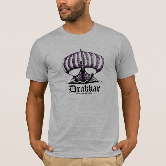 Conception de T-shirt de cool de bateau de Drakkar (Devant)