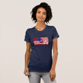 Conception de T-shirt de cool de drapeau des (Devant entier)